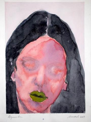 Melancolía 4 - 2017 - Aguada - Plancha 33x24cm - Papel 250gr. Canson Guarro